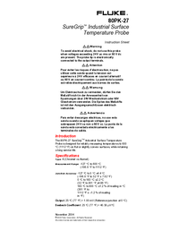 Thumbnail of document Manual - 80PK-27 SureGrip Industrial Surface Temperature Probe